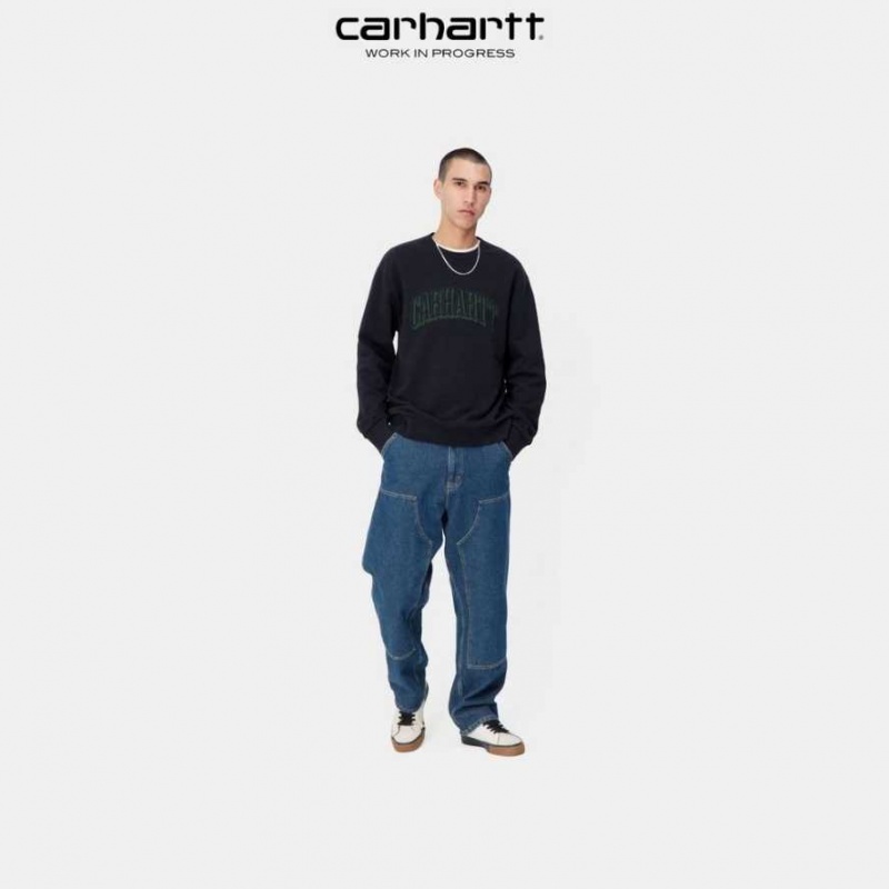 Carhartt Wip Scrawl Sweatshirt Mörkmarinblå | SE0000366