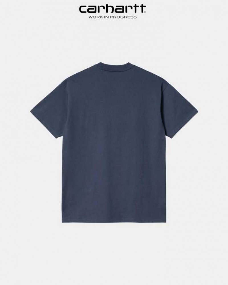 Carhartt Wip Script Embroidery T-Shirt Enzian | SE0001036