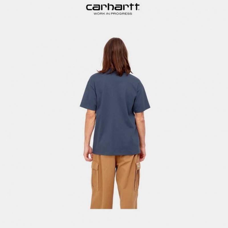 Carhartt Wip Script Embroidery T-Shirt Enzian | SE0001036