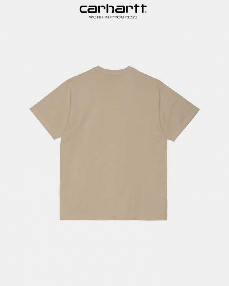 Carhartt Wip Script Embroidery T-Shirt Wall | SE0001039