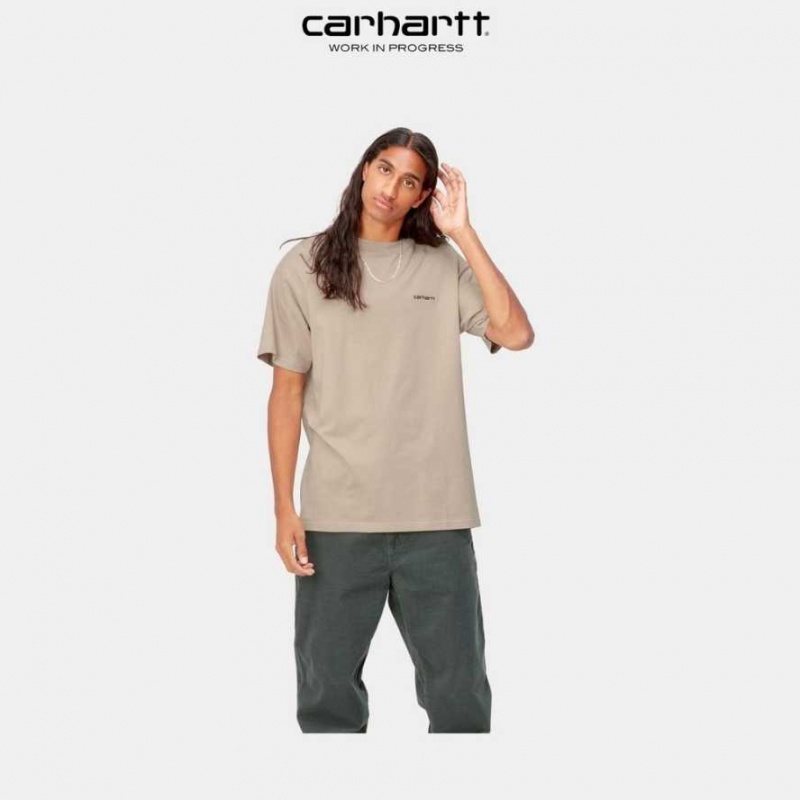 Carhartt Wip Script Embroidery T-Shirt Wall | SE0001039