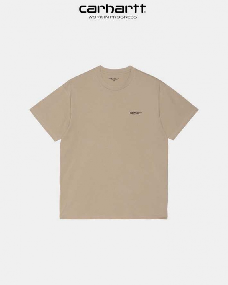 Carhartt Wip Script Embroidery T-Shirt Wall | SE0001039