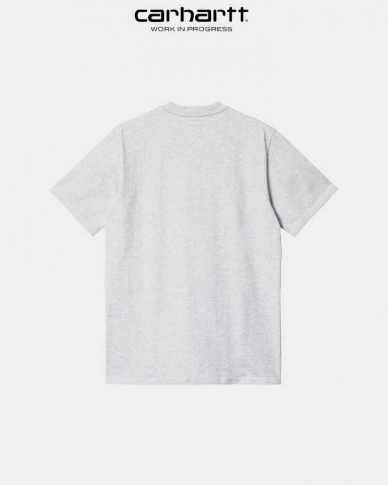 Carhartt Wip Script T-Shirt Ash Heather | SE0001044