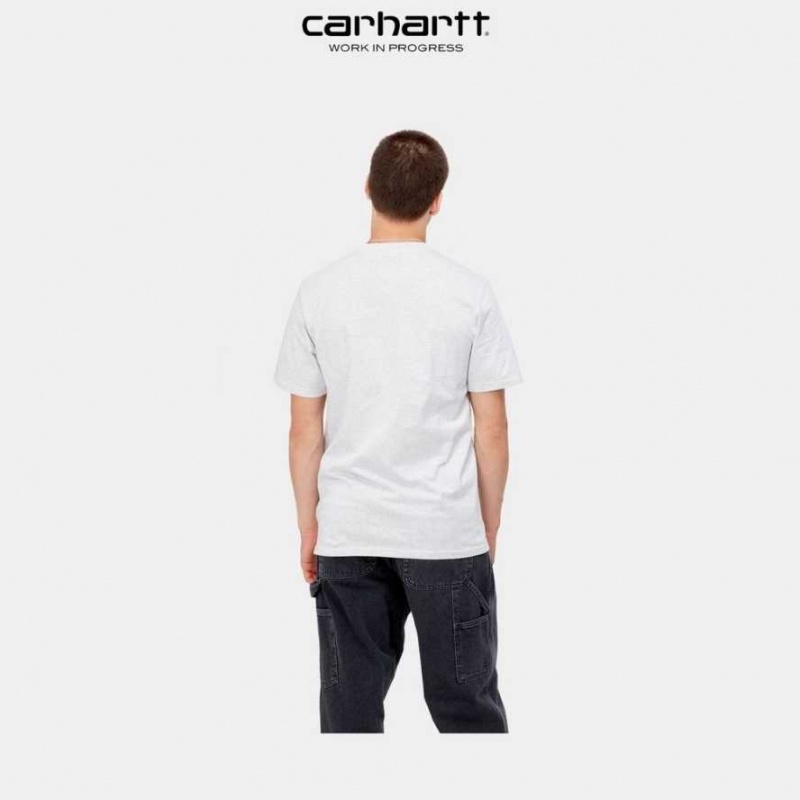 Carhartt Wip Script T-Shirt Ash Heather | SE0001044