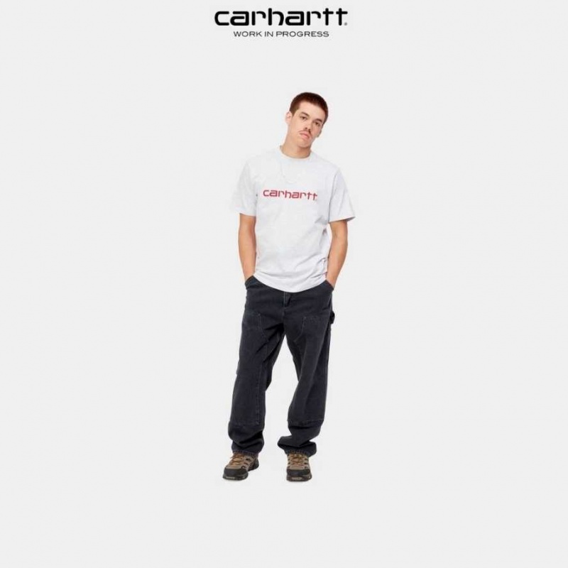 Carhartt Wip Script T-Shirt Ash Heather | SE0001044