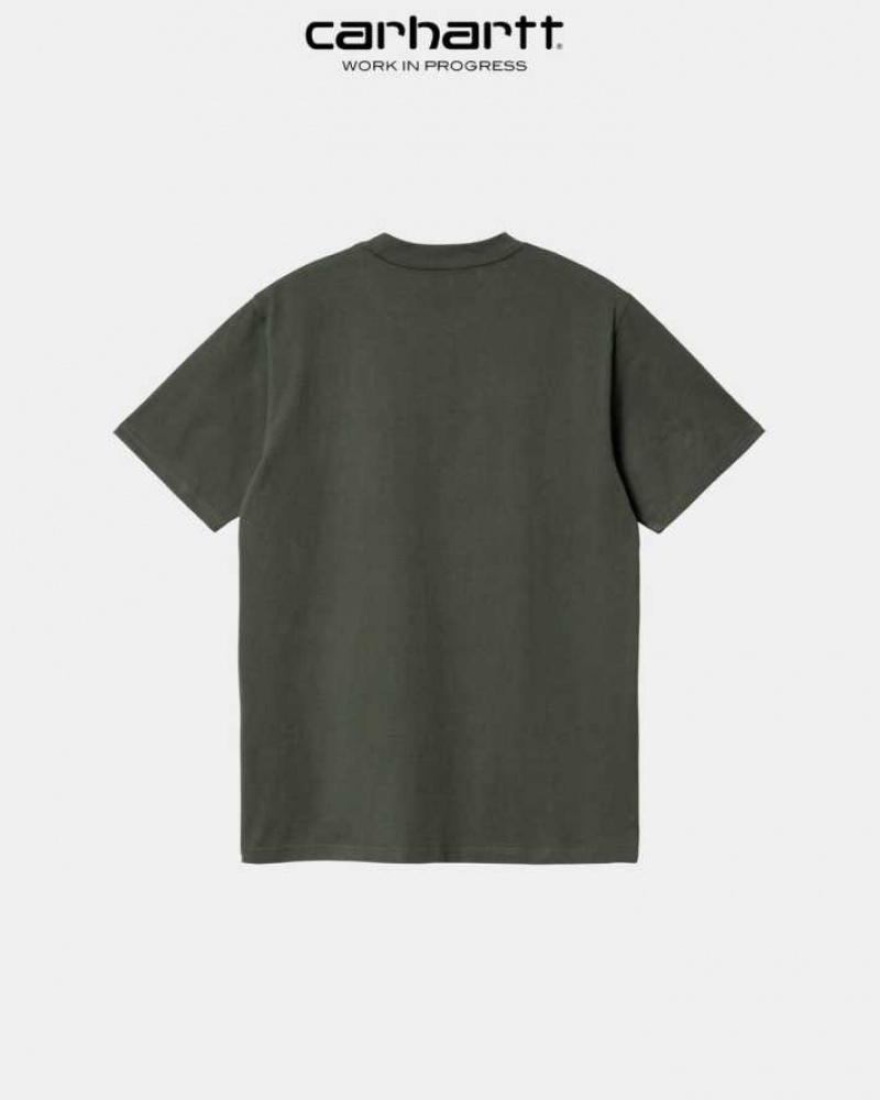 Carhartt Wip Script T-Shirt Boxwood | SE0001045