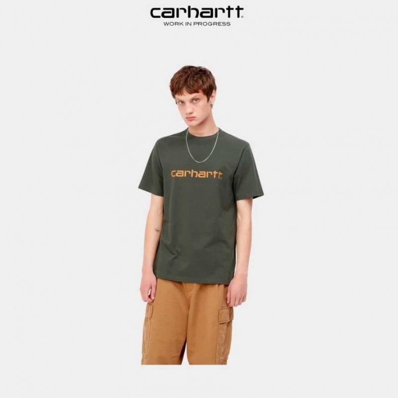 Carhartt Wip Script T-Shirt Boxwood | SE0001045