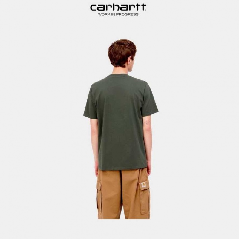 Carhartt Wip Script T-Shirt Boxwood | SE0001045