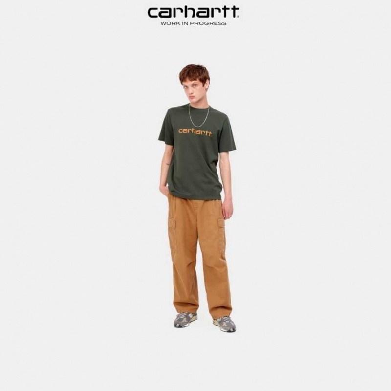 Carhartt Wip Script T-Shirt Boxwood | SE0001045