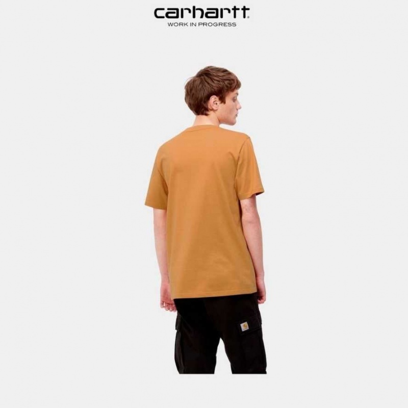 Carhartt Wip Script T-Shirt Ochre | SE0001043