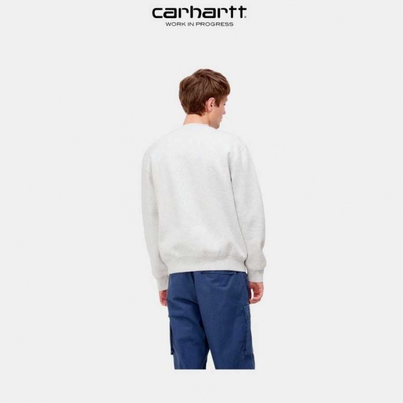 Carhartt Wip Sweatshirt Ash Heather / Rocket | SE0000248