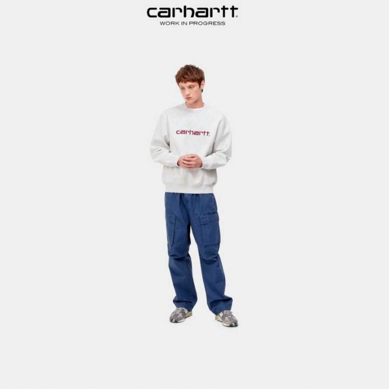 Carhartt Wip Sweatshirt Ash Heather / Rocket | SE0000248