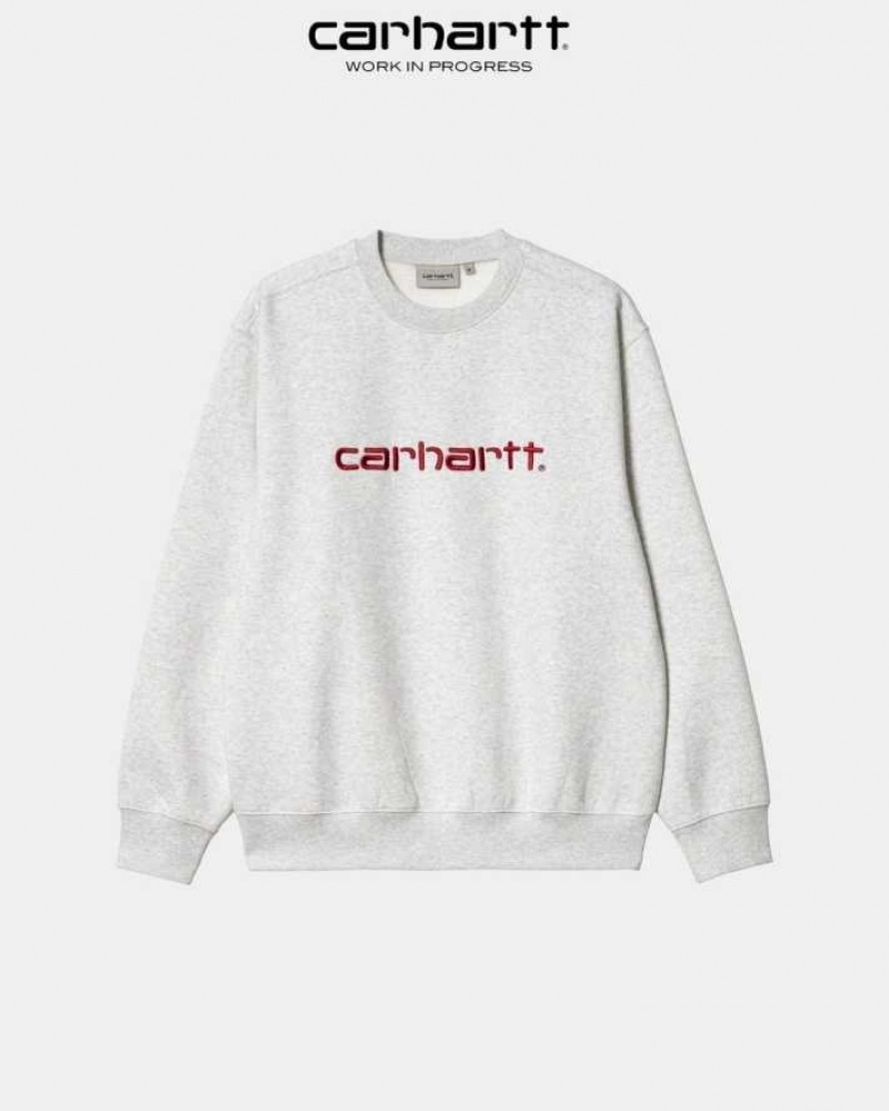 Carhartt Wip Sweatshirt Ash Heather / Rocket | SE0000248