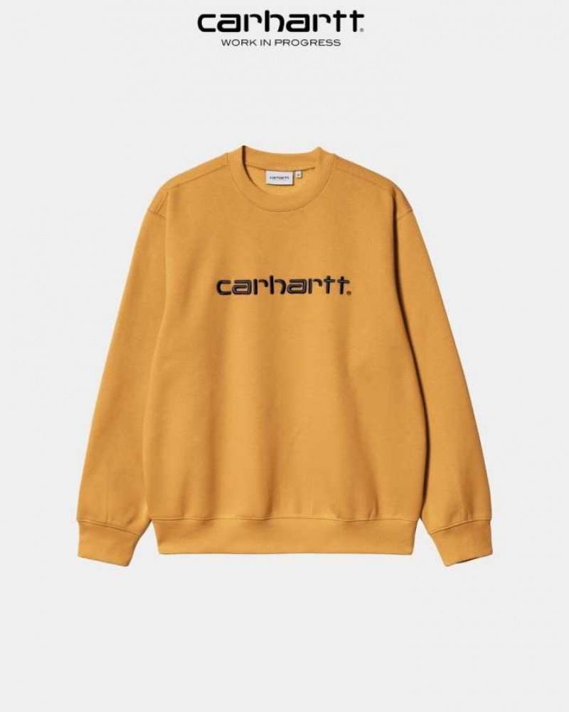 Carhartt Wip Sweatshirt Ochre | SE0000246