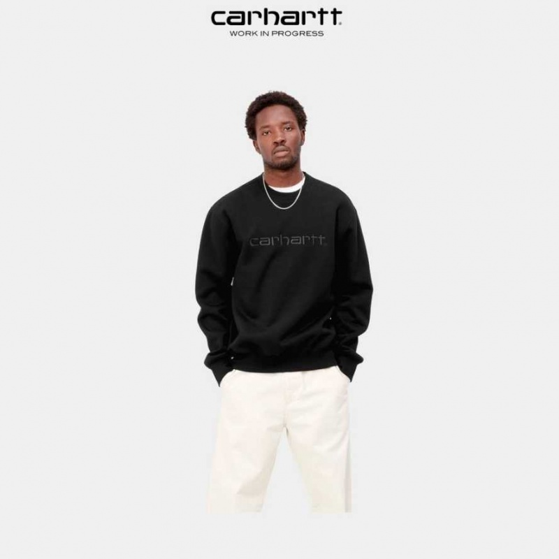 Carhartt Wip Sweatshirt Svarta Svarta | SE0000247