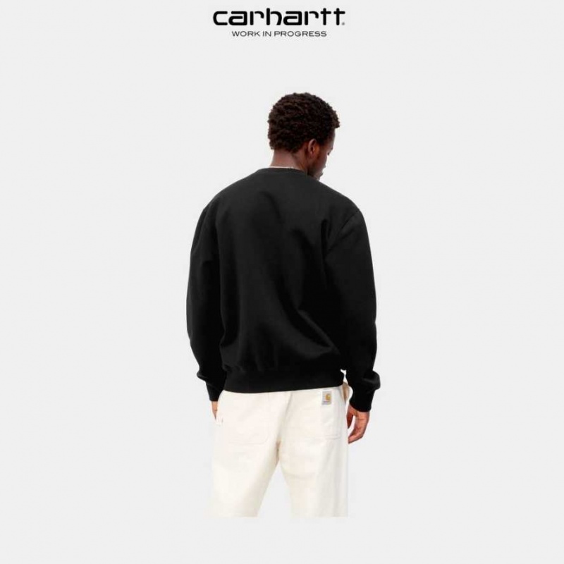 Carhartt Wip Sweatshirt Svarta Svarta | SE0000247