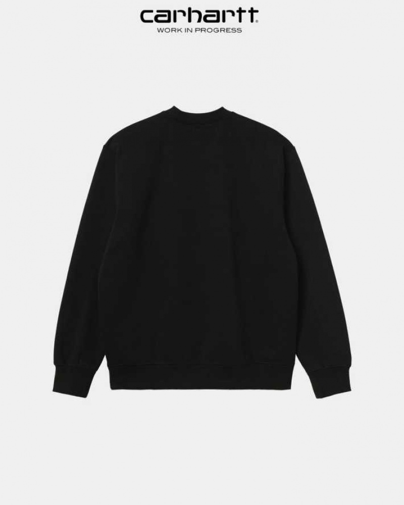 Carhartt Wip Sweatshirt Svarta Vita | SE0000250