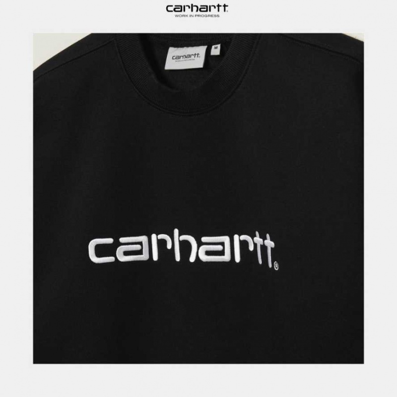 Carhartt Wip Sweatshirt Svarta Vita | SE0000250