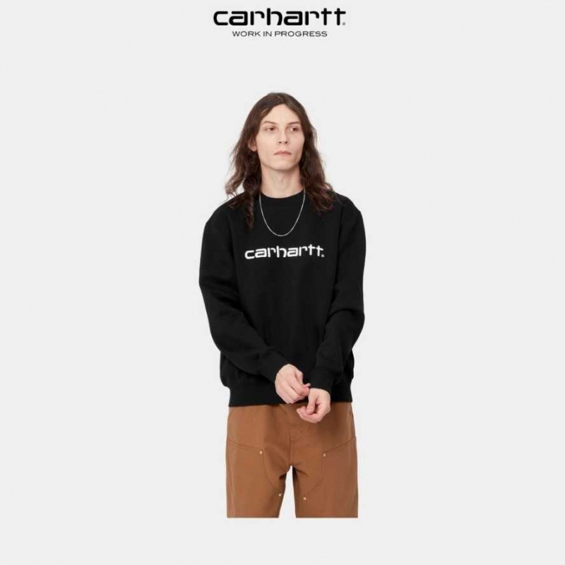 Carhartt Wip Sweatshirt Svarta Vita | SE0000250