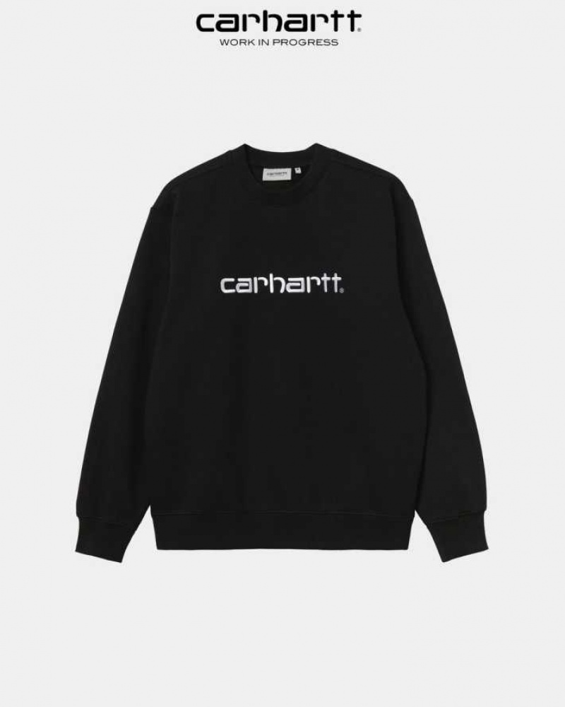 Carhartt Wip Sweatshirt Svarta Vita | SE0000250