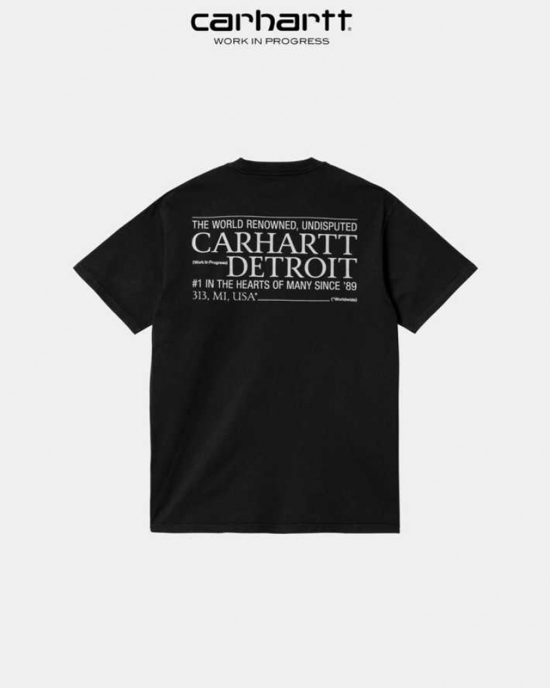 Carhartt Wip Undisputed T-Shirt Svarta | SE0001061