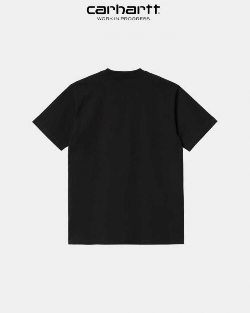 Carhartt Wip University Script T-Shirt Svarta | SE0001063