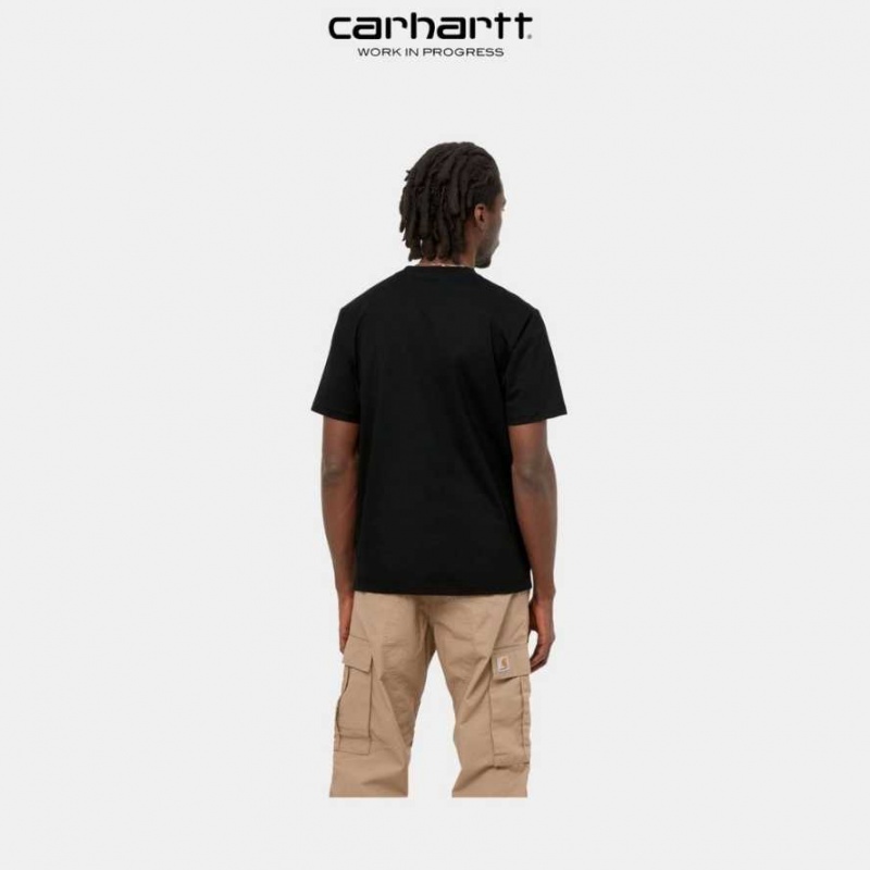 Carhartt Wip University Script T-Shirt Svarta | SE0001063