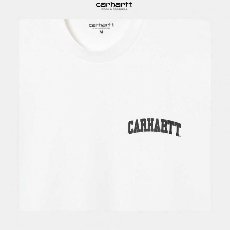 Carhartt Wip University Script T-Shirt Vita | SE0001064