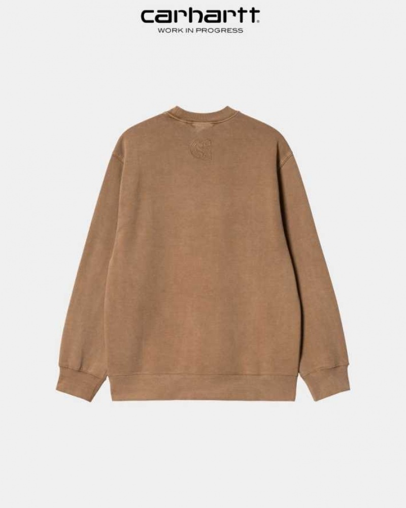 Carhartt Wip Verse Script Sweatshirt Bruna | SE0000371