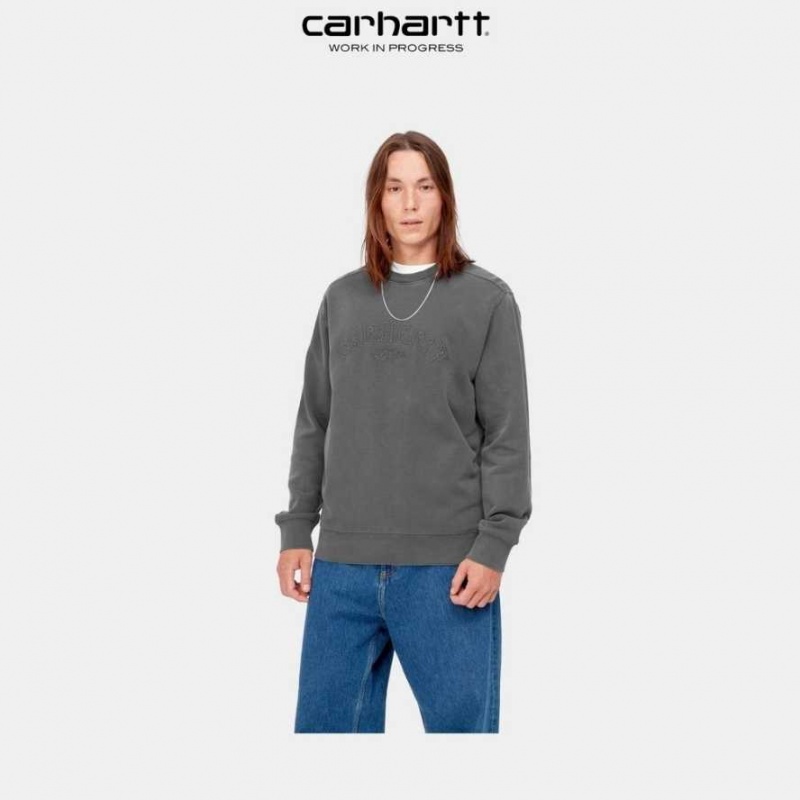 Carhartt Wip Verse Script Sweatshirt Vulcan | SE0000370