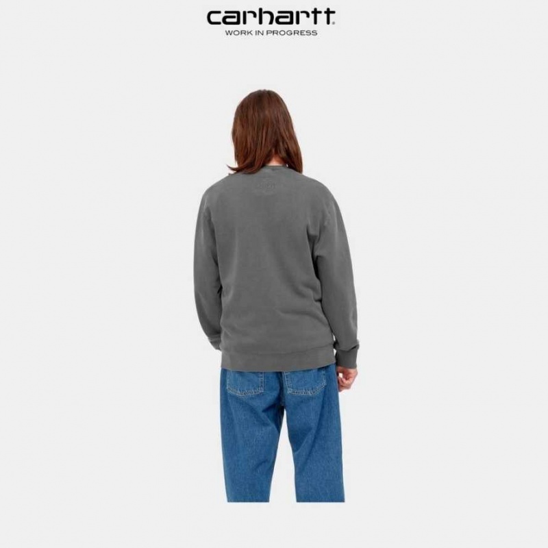 Carhartt Wip Verse Script Sweatshirt Vulcan | SE0000370