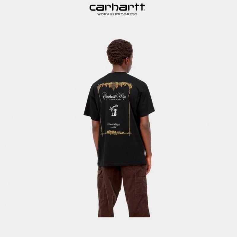 Carhartt Wip Vino T-Shirt Svarta | SE0001077