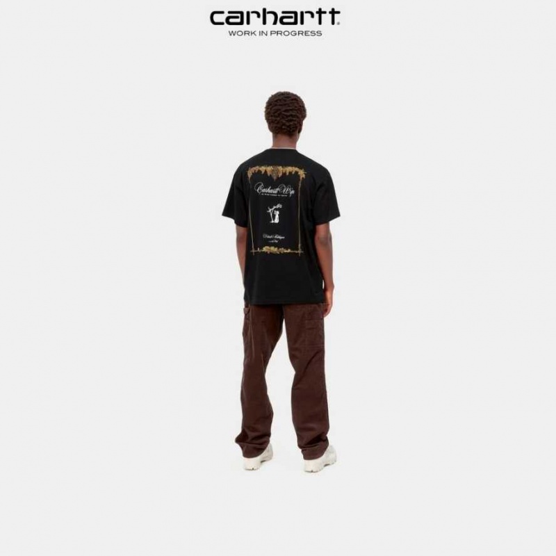 Carhartt Wip Vino T-Shirt Svarta | SE0001077