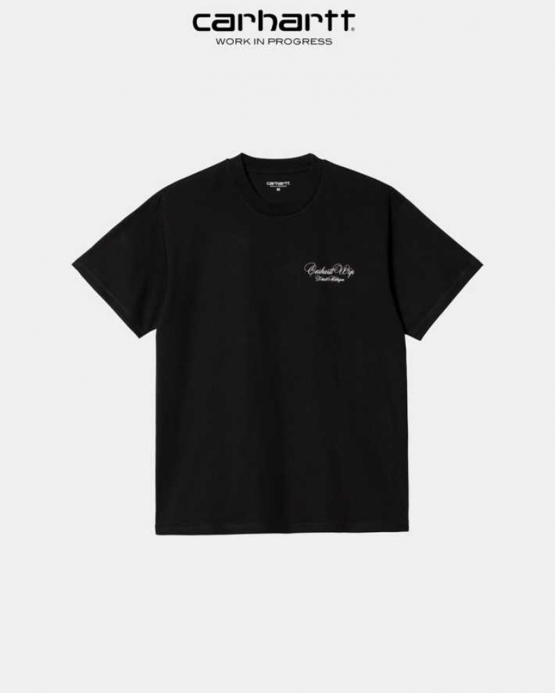 Carhartt Wip Vino T-Shirt Svarta | SE0001077