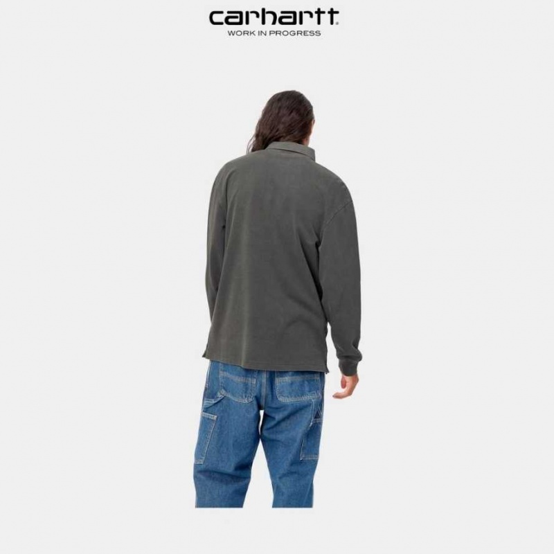 Carhartt Wip Vista Long Sleeve Rugby Shirt Vulcan | SE0001081