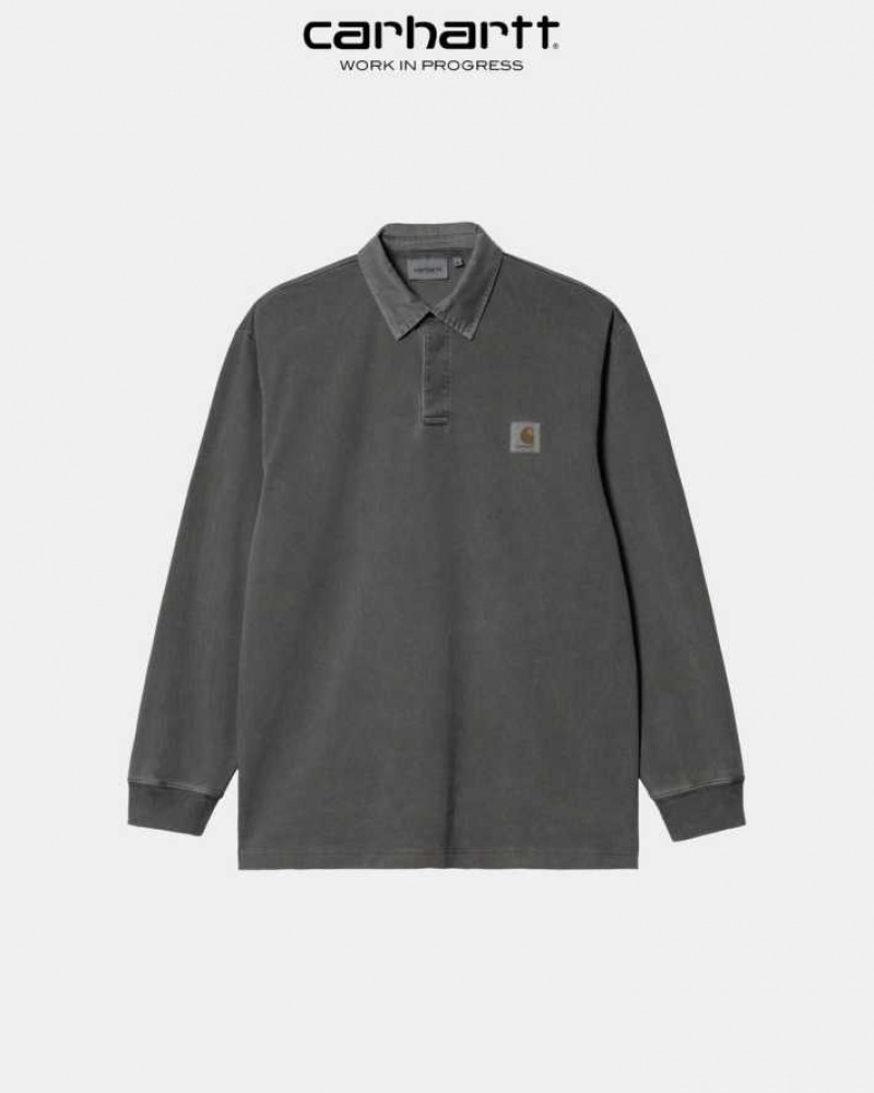 Carhartt Wip Vista Long Sleeve Rugby Shirt Vulcan | SE0001081