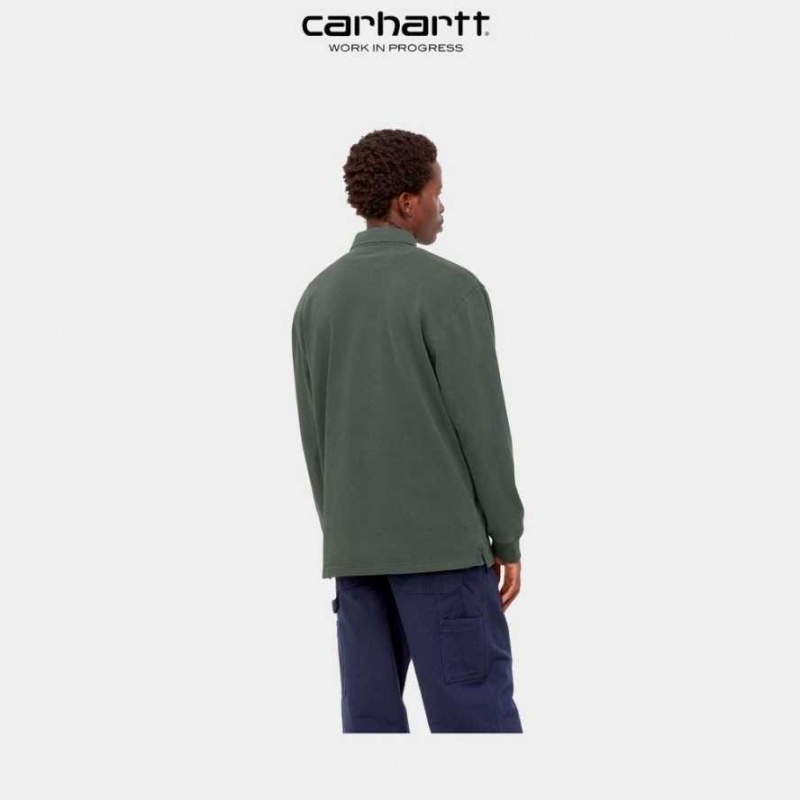 Carhartt Wip Vista Long Sleeve Rugby Shirt Boxwood | SE0001082