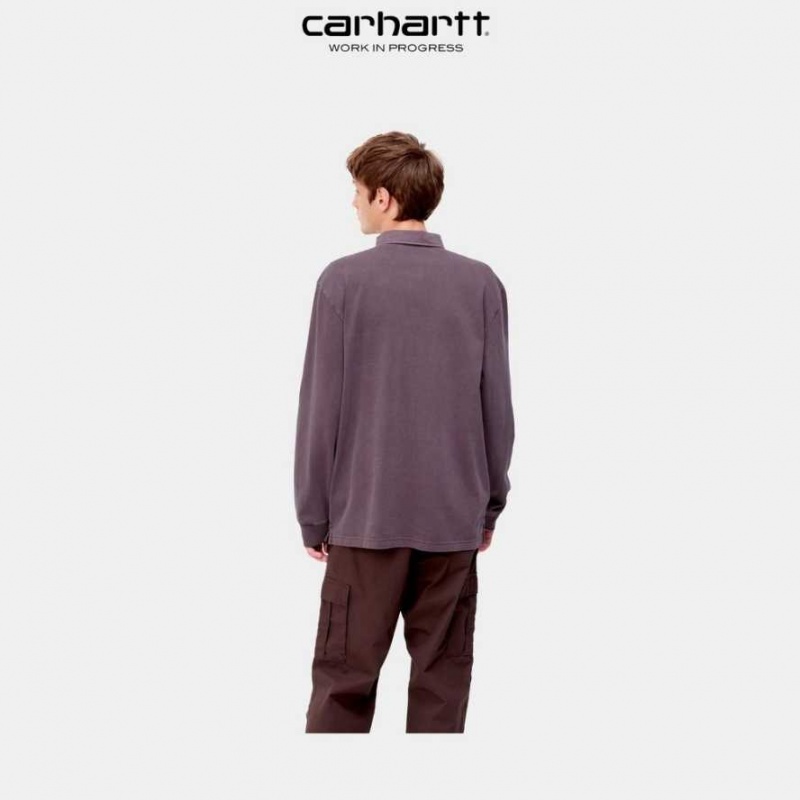 Carhartt Wip Vista Long Sleeve Rugby Shirt Mörk | SE0001083