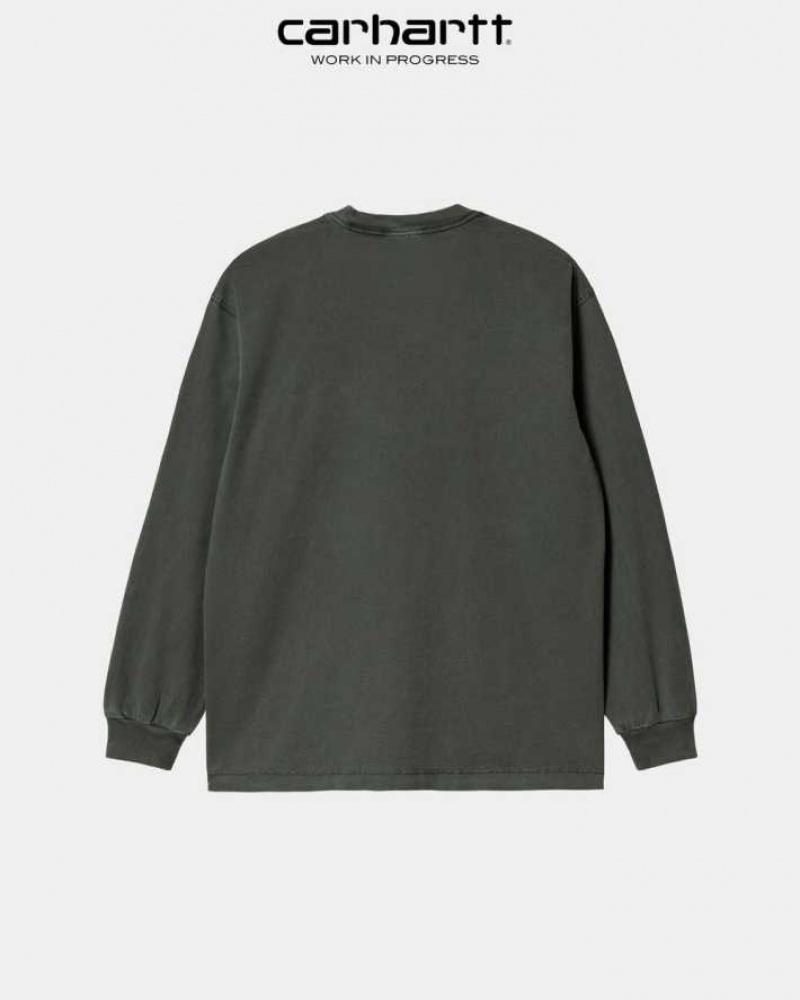 Carhartt Wip Vista Long Sleeve T-Shirt Boxwood | SE0001084