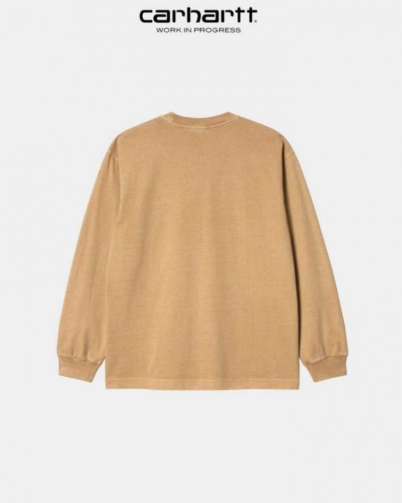 Carhartt Wip Vista Long Sleeve T-Shirt Bruna | SE0001085