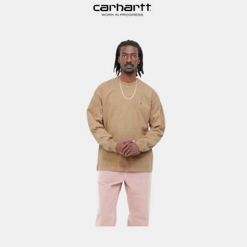 Carhartt Wip Vista Long Sleeve T-Shirt Bruna | SE0001085