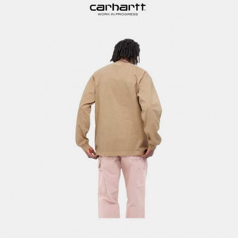 Carhartt Wip Vista Long Sleeve T-Shirt Bruna | SE0001085