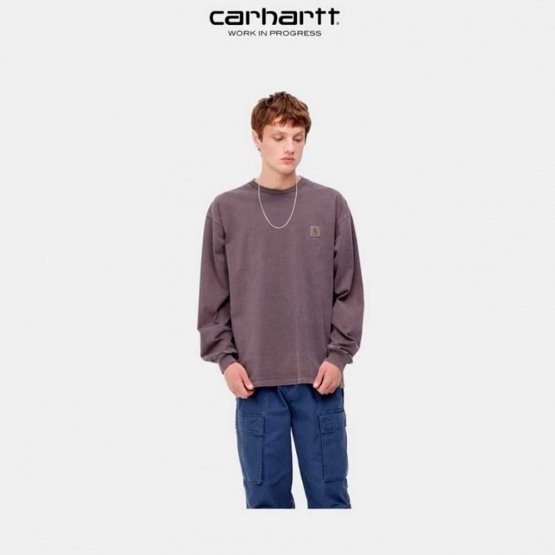 Carhartt Wip Vista Long Sleeve T-Shirt Mörk | SE0001086