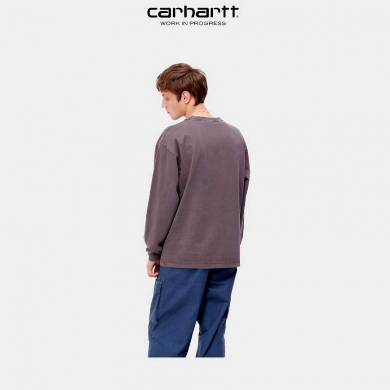 Carhartt Wip Vista Long Sleeve T-Shirt Mörk | SE0001086