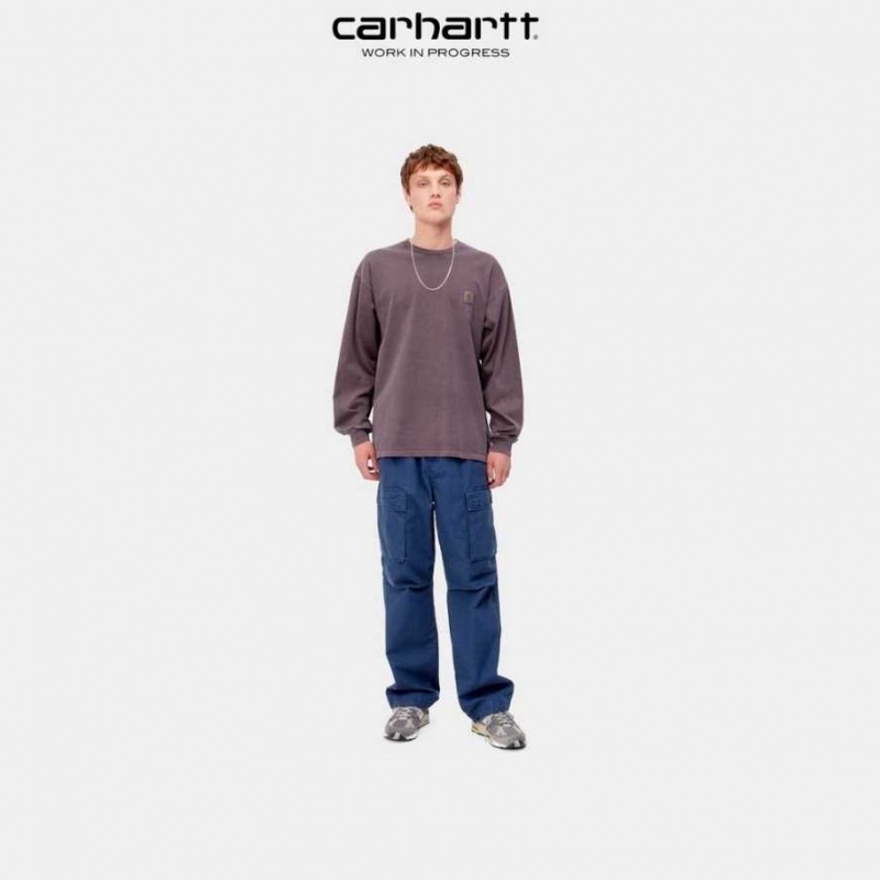 Carhartt Wip Vista Long Sleeve T-Shirt Mörk | SE0001086