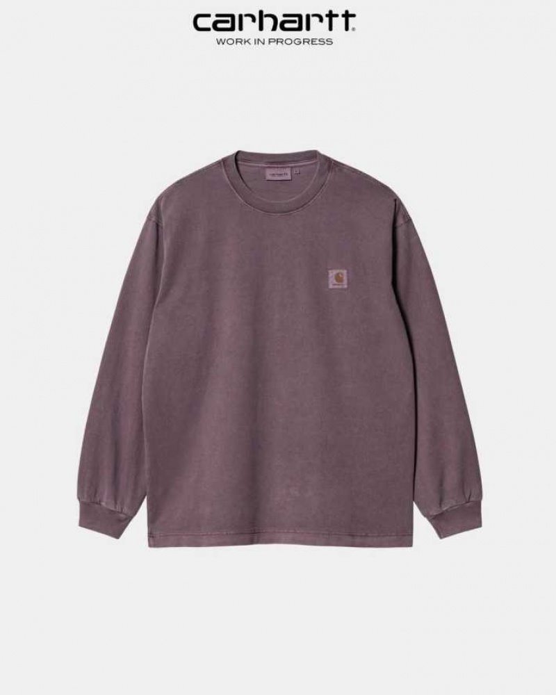 Carhartt Wip Vista Long Sleeve T-Shirt Mörk | SE0001086