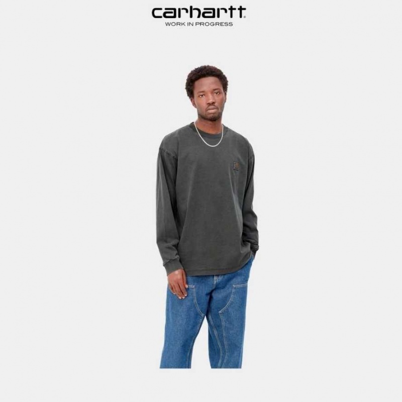 Carhartt Wip Vista Long Sleeve T-Shirt Vulcan | SE0001087